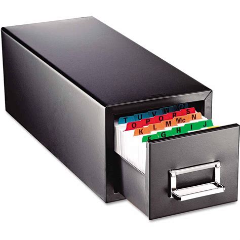 metal index card file box|metal index card file drawers.